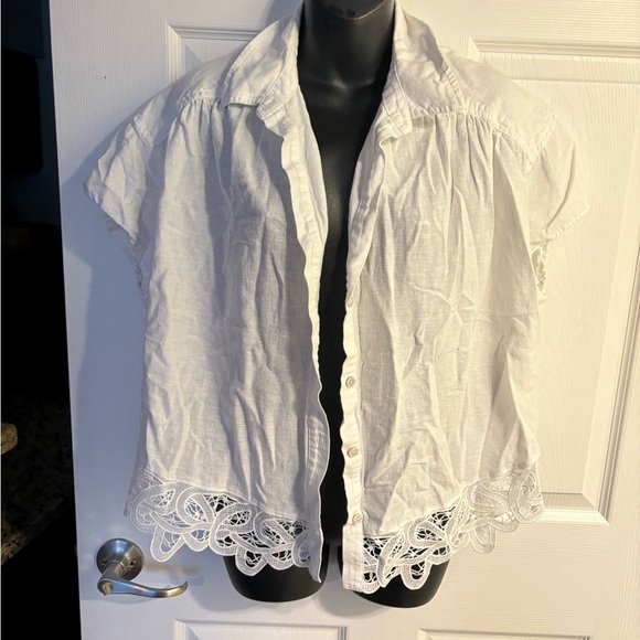 American Eagle crop top button up - Picture 1 of 3